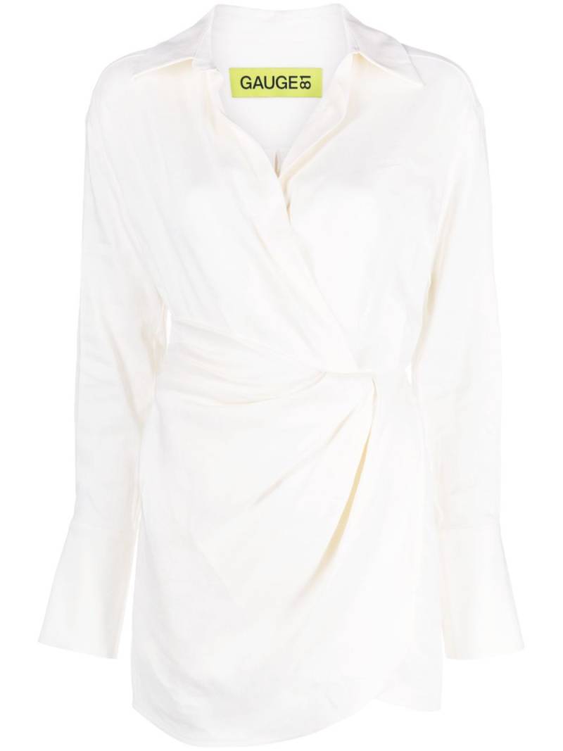 GAUGE81 Puno mini shirt dress - White von GAUGE81