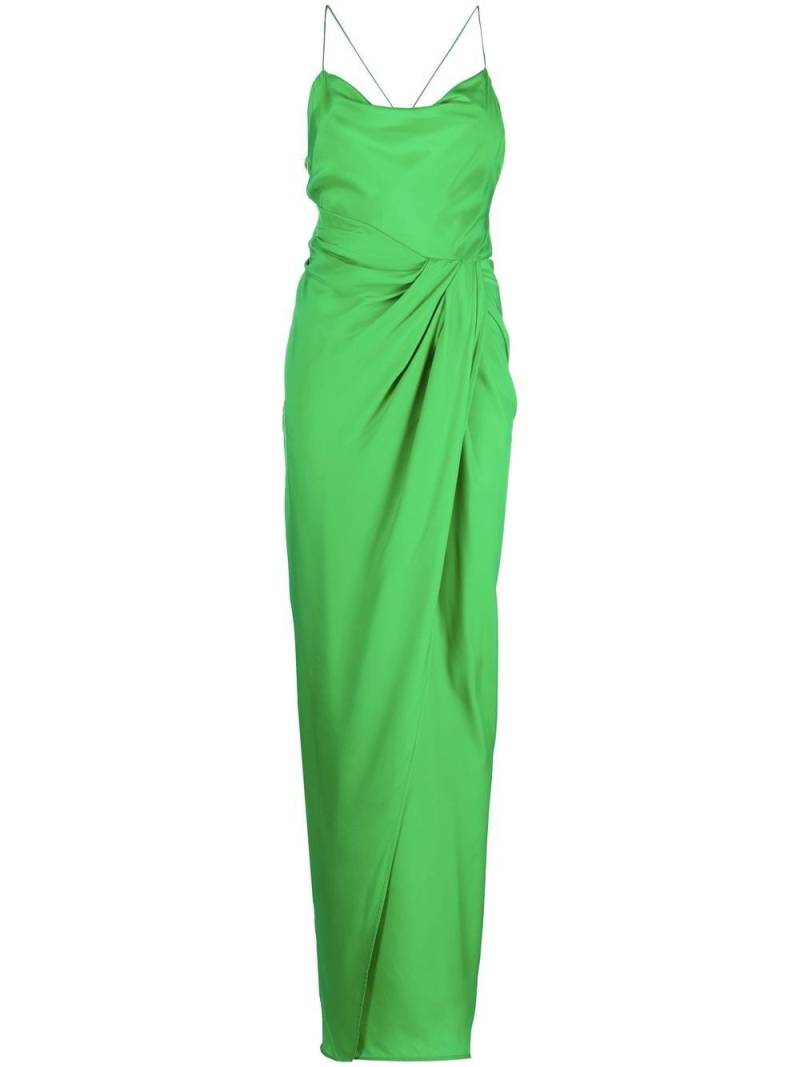 GAUGE81 Shiroi draped silk maxi dress - Green von GAUGE81