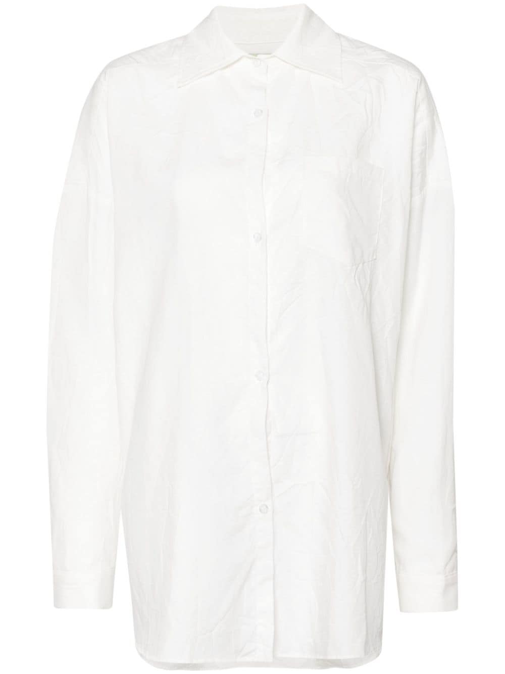 GAUGE81 creased drop-shoulder shirt - White von GAUGE81