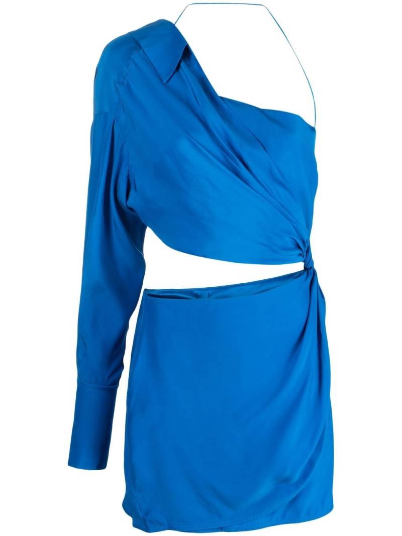 GAUGE81 one-shoulder deconstructed shirt dress - Blue von GAUGE81