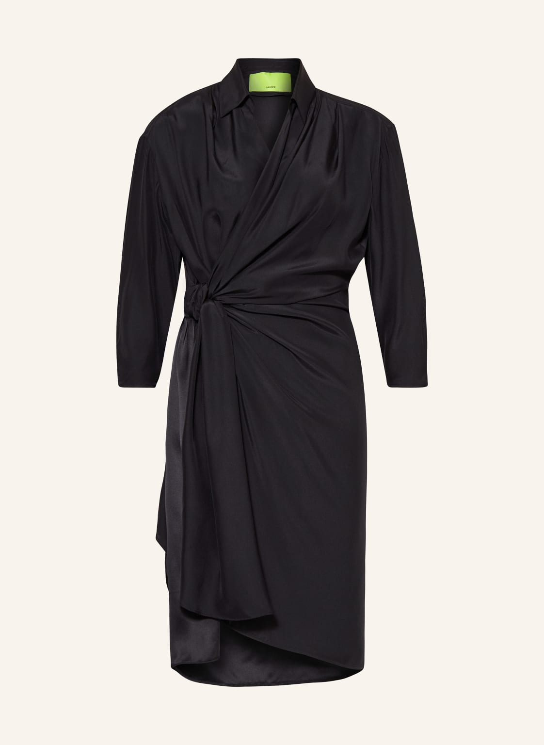 gauge81 Wickelkleid Miya Aus Seide Mit 3/4-Arm schwarz gauge81 Wickelkleid Miya Aus Seide Mit 3/4-Arm schwarz von GAUGE81