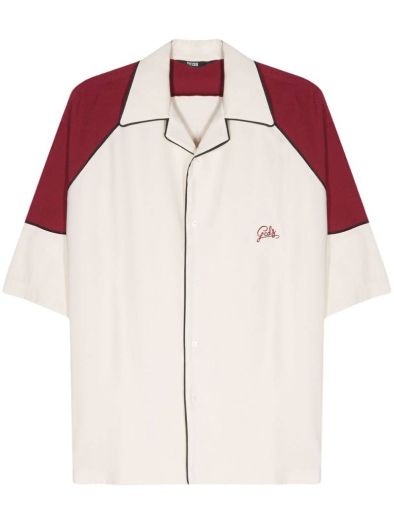 GCDS Comma Bowling shirt - Neutrals von GCDS