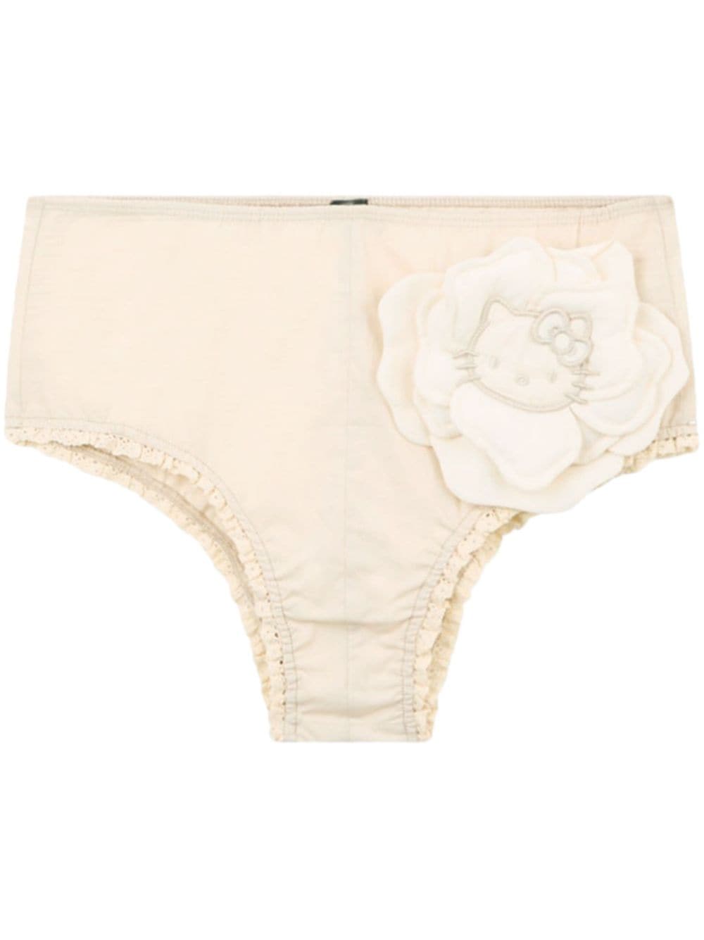 GCDS Hello Kitty floral panties - Neutrals von GCDS