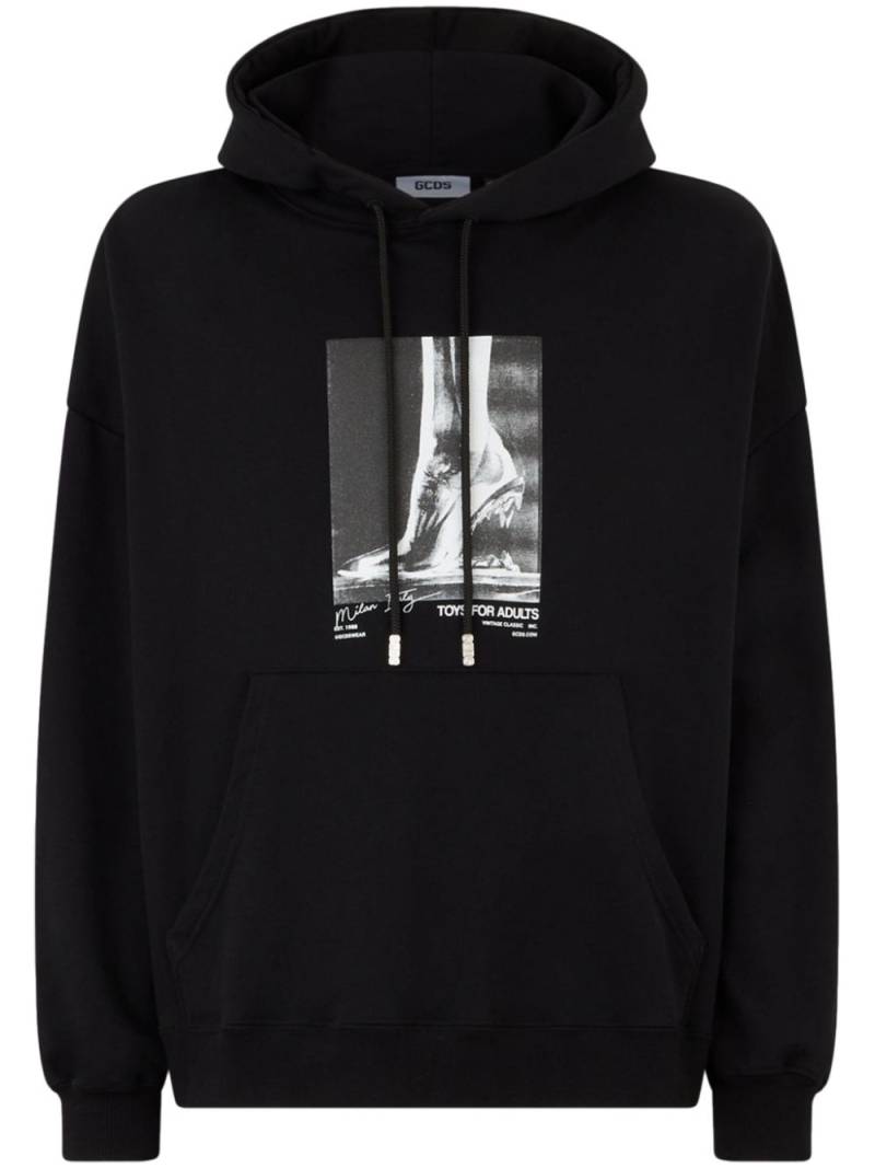 GCDS Morso graphic-print hoodie - Black von GCDS