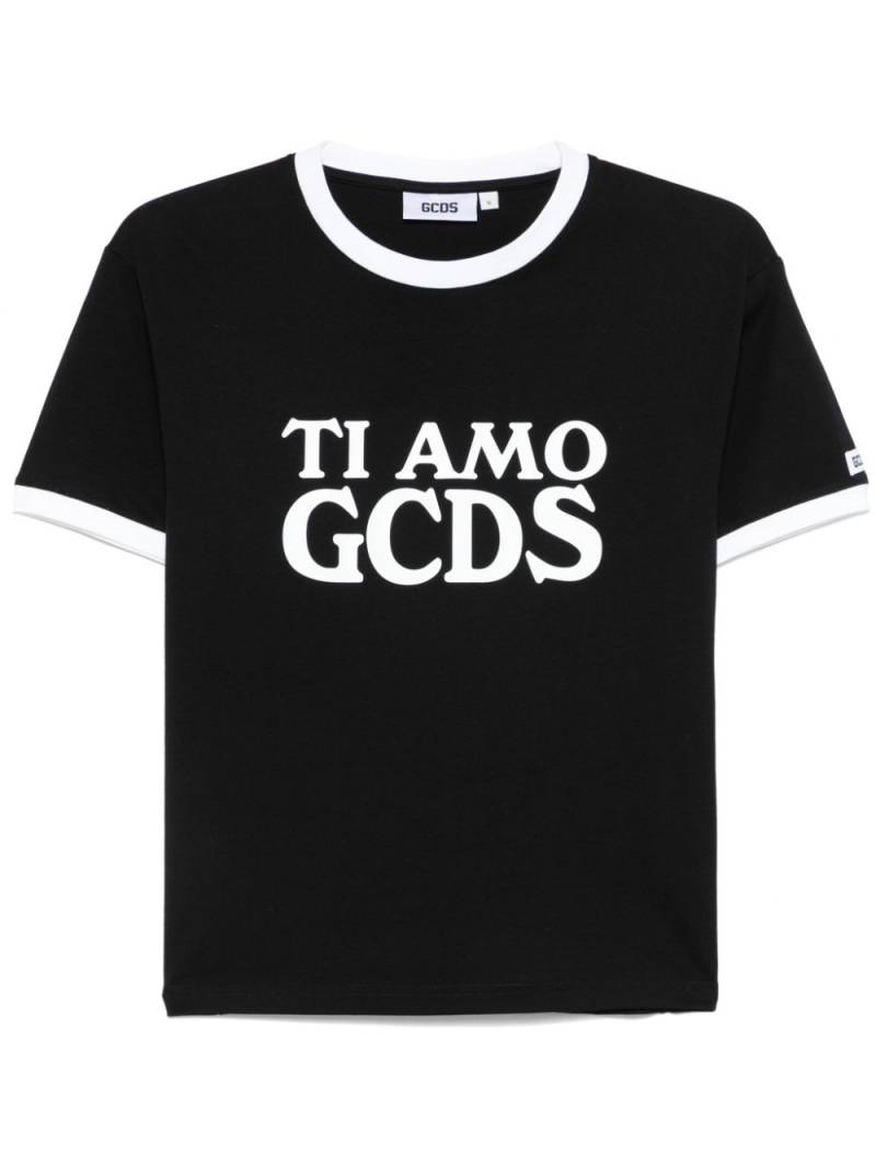 GCDS Ti Amo GCDS T-shirt - Black von GCDS