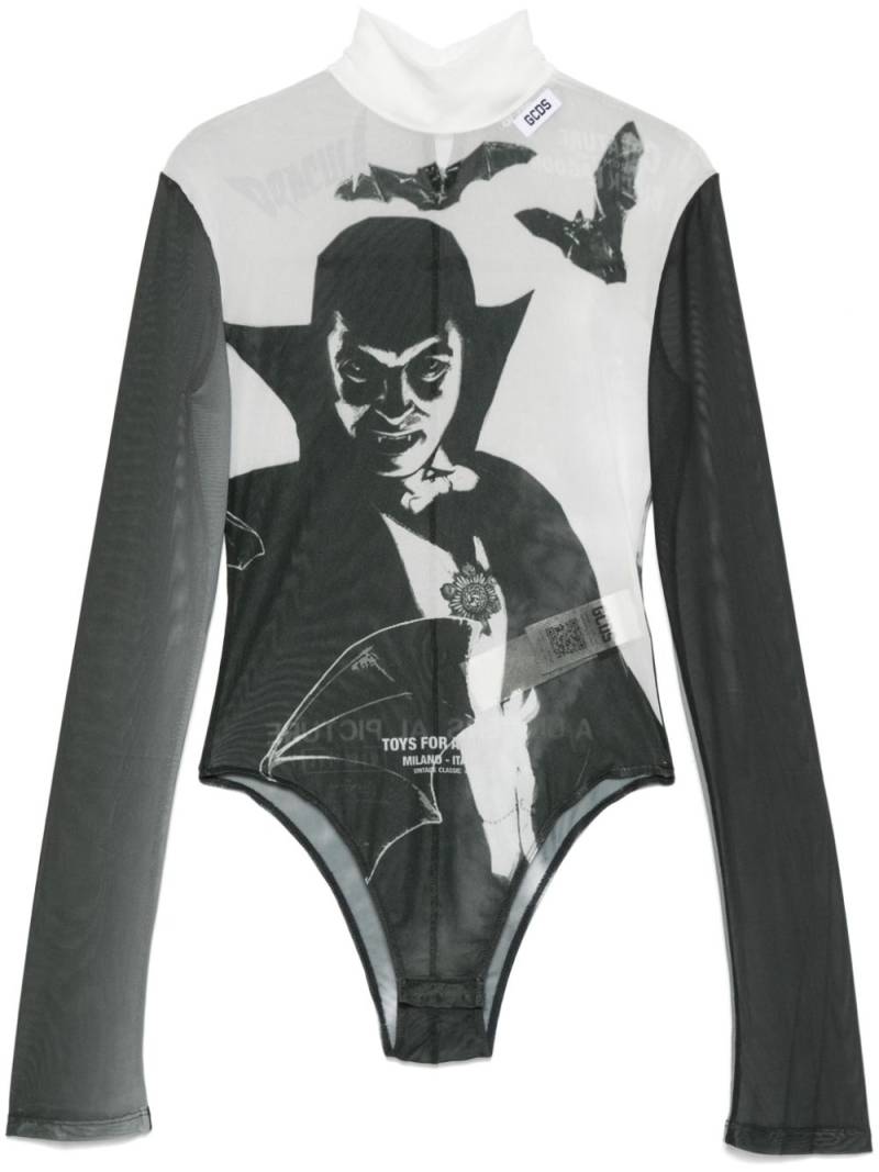 GCDS graphic-print bodysuit - Black von GCDS