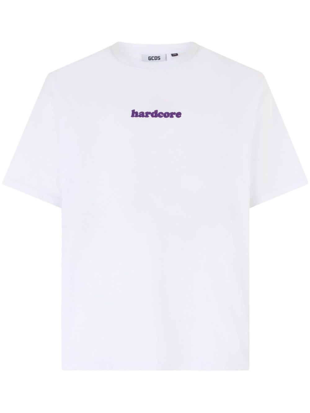 GCDS logo-embroidered T-shirt - White von GCDS