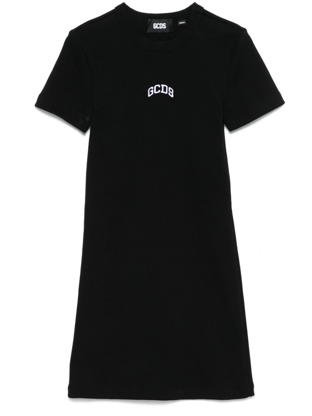 GCDS logo-embroidered mini dress - Black von GCDS