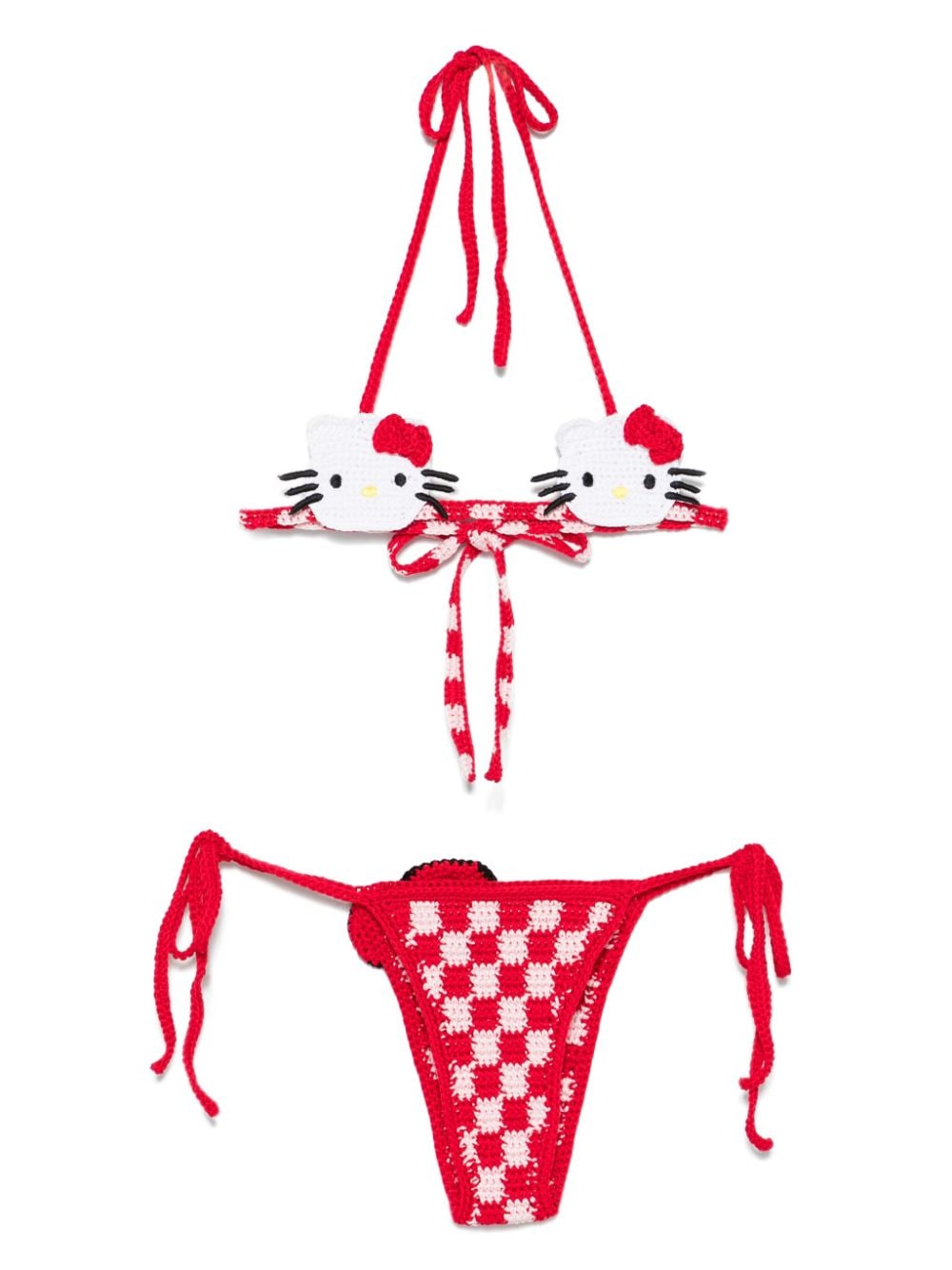 GCDS x Hello Kitty crochet bikini - Red von GCDS