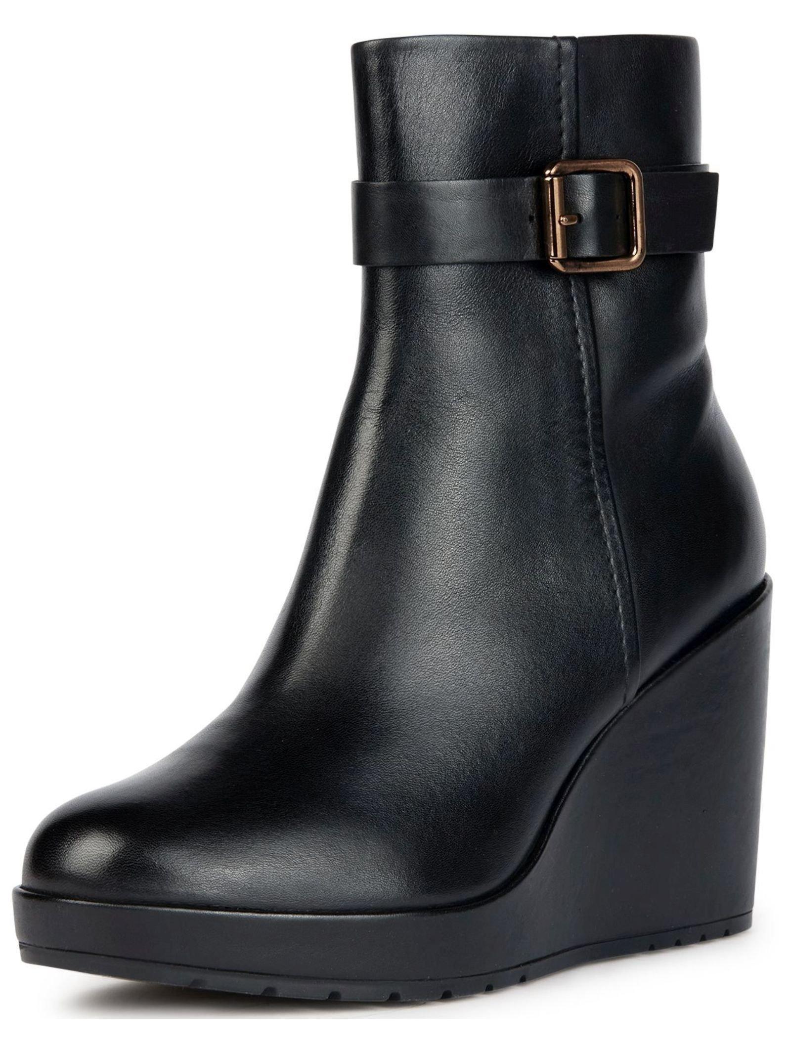 Stiefelette Damen Schwarz 38 von GEOX