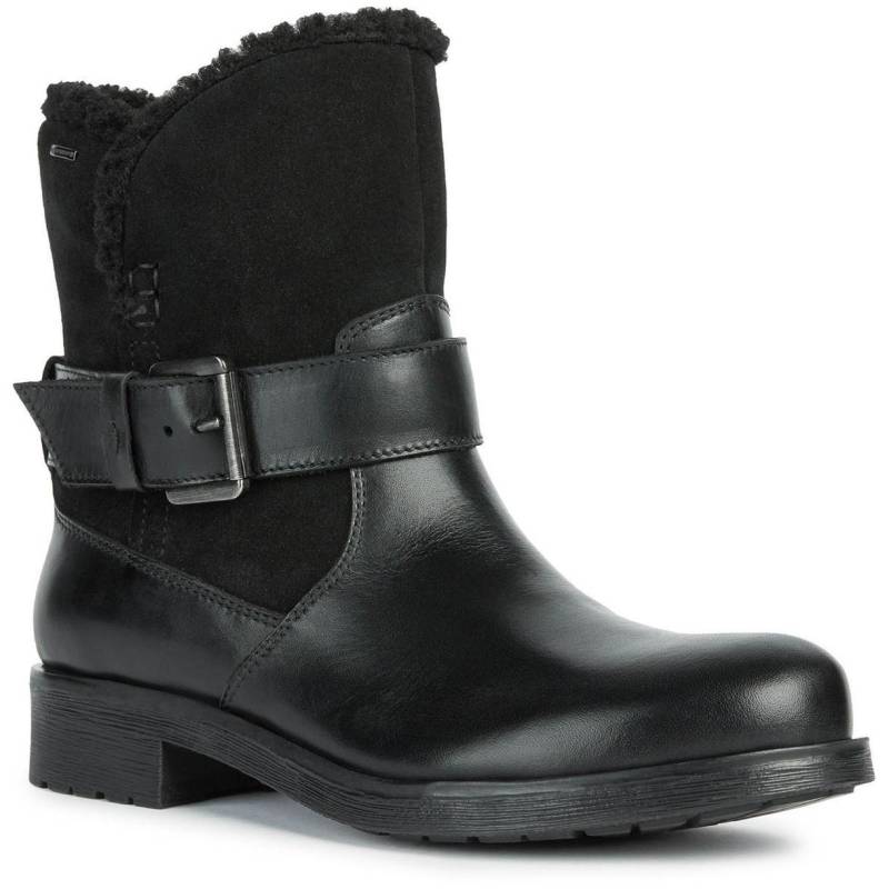 Stiefeletten Rawelle, Nappaleder Damen Schwarz 40 von GEOX