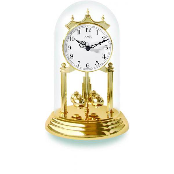 AMS Jahresuhr mit Glasglocke, Klassikzahlen AMS Jahresuhr mit Glasglocke, Klassikzahlen von GERMAN CLOCKS