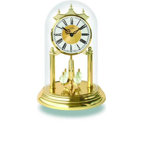 AMS Jahresuhr mit Glasglocke, Kristallkugeln AMS Jahresuhr mit Glasglocke, Kristallkugeln von GERMAN CLOCKS
