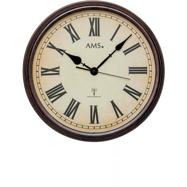 AMS Vintage Look XL Funkwanduhr, Metallgehäuse braun AMS Vintage Look XL Funkwanduhr, Metallgehäuse braun von GERMAN CLOCKS