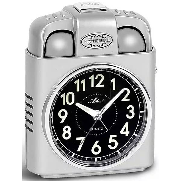 ATLANTA Glockenwecker Silent Q, lauter Alarm, Licht, silber ATLANTA Glockenwecker Silent Q, lauter Alarm, Licht, silber von GERMAN CLOCKS