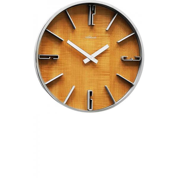 ATLANTA Wood Design Silent Quartz Wanduhr, Erlenholzoptik ATLANTA Wood Design Silent Quartz Wanduhr, Erlenholzoptik von GERMAN CLOCKS