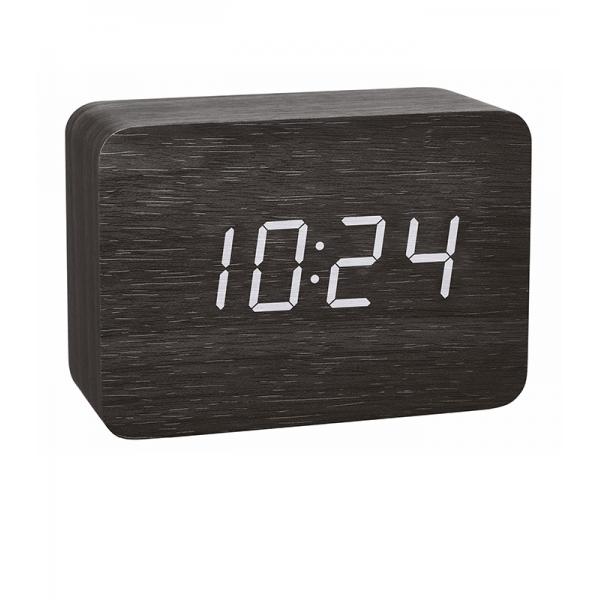 TFA Clocco Design Funk-Wecker Thermometer Kalender in Holz-Optik schwarz TFA Clocco Design Funk-Wecker Thermometer Kalender in Holz-Optik schwarz von GERMAN CLOCKS