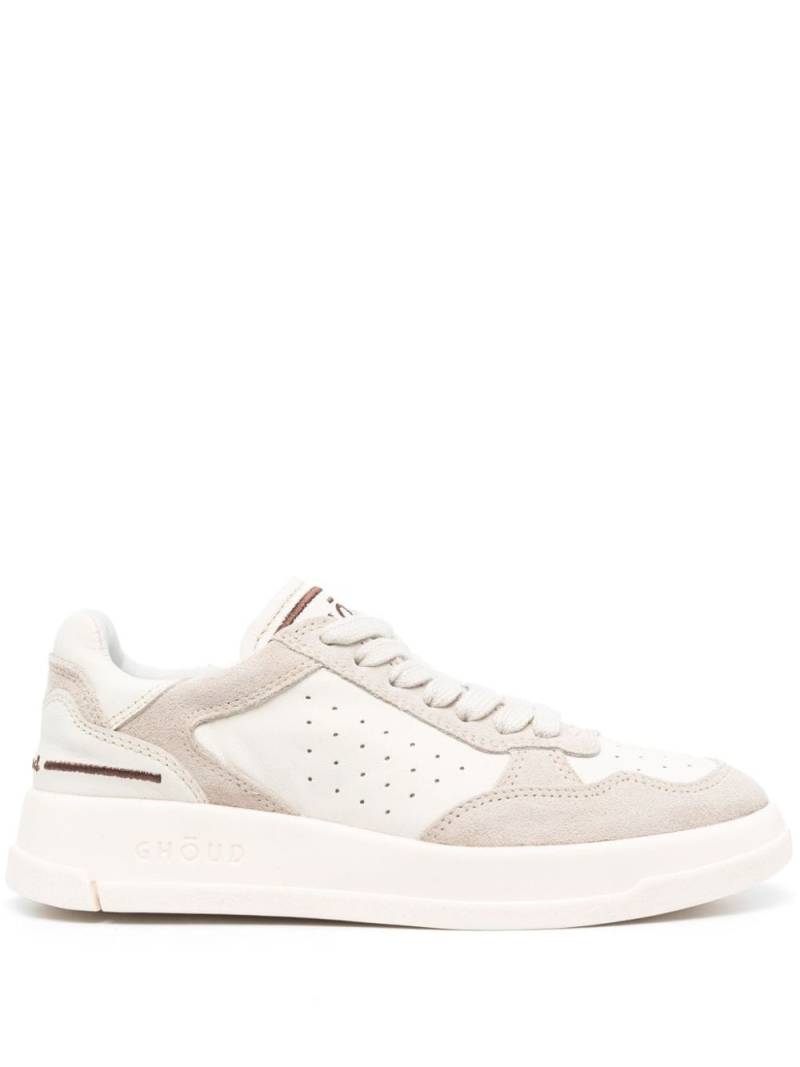 GHŌUD panelled leather sneakers - Neutrals von GHŌUD