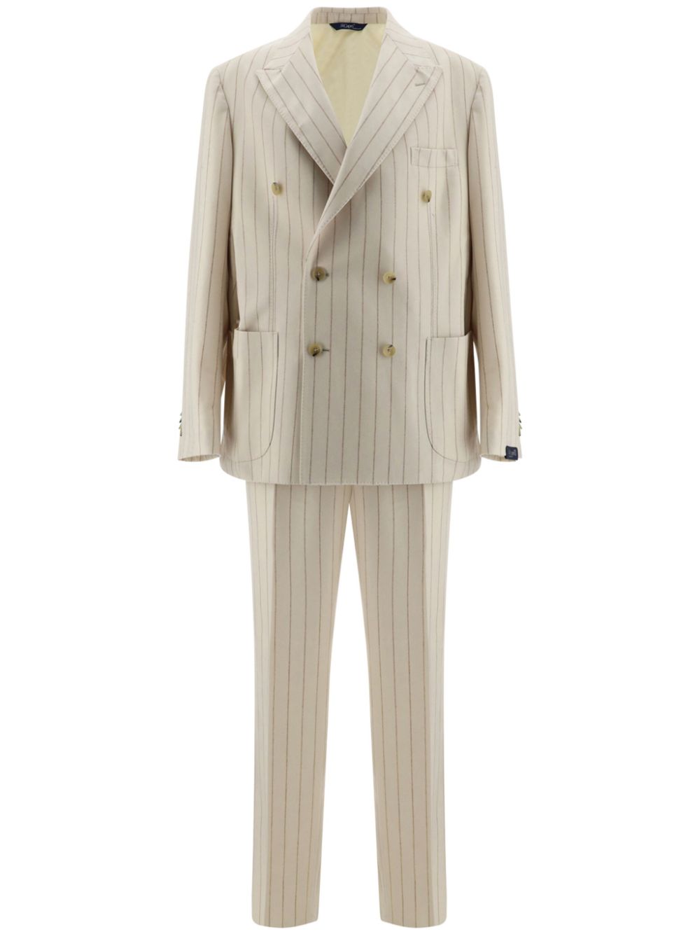 GI CAPRI striped wool suit - Neutrals von GI CAPRI