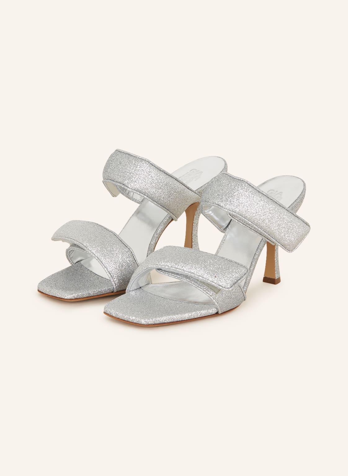 Gia Borghini Mules Perni 03 silber von GIA BORGHINI