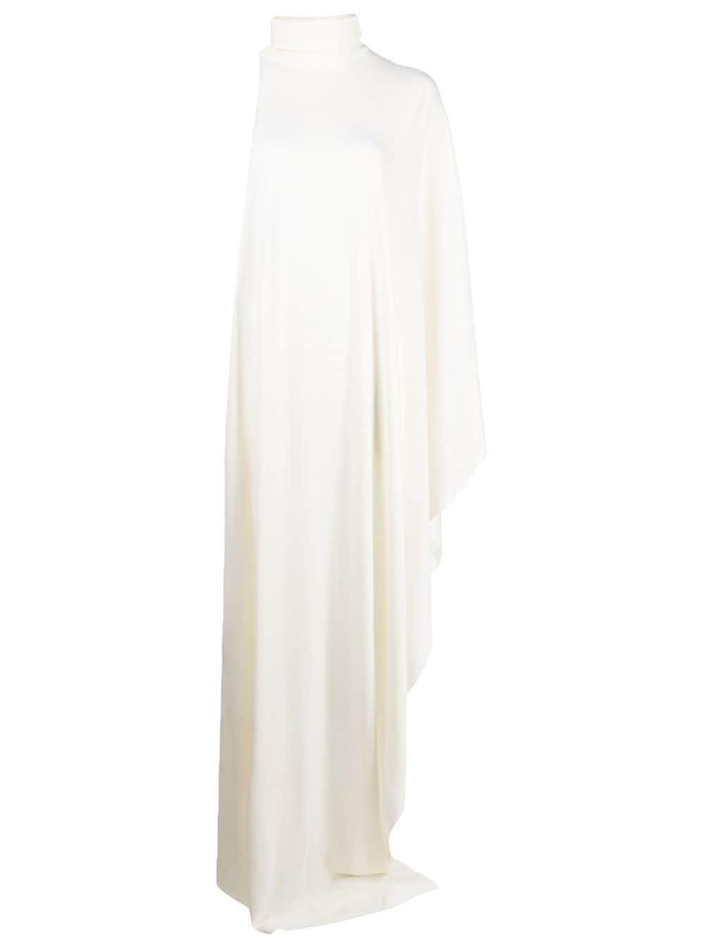 GIA STUDIOS draped asymmetric one-shoulder gown - White von GIA STUDIOS