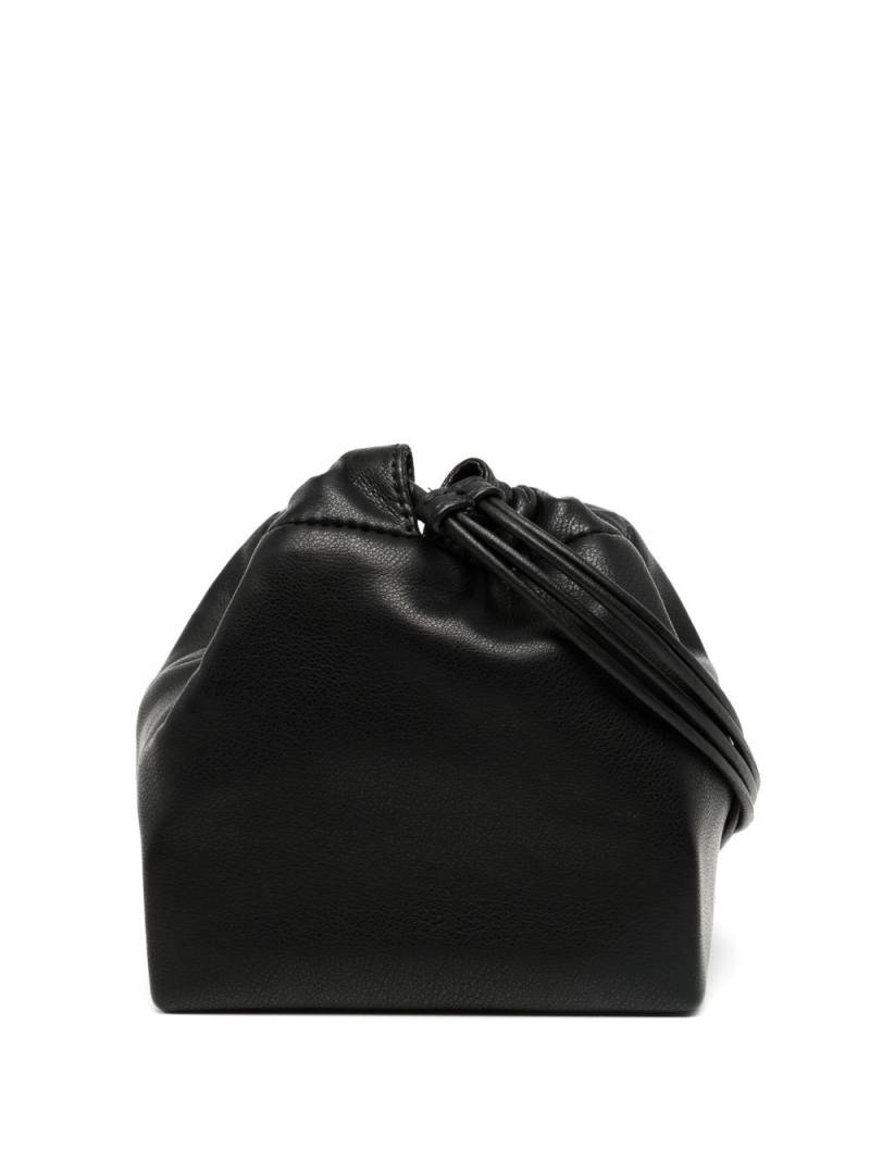 GIA STUDIOS drawstring-fastening faux-leather crossbody bag - Black von GIA STUDIOS