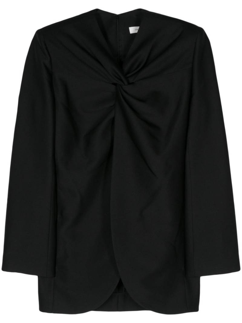 GIA STUDIOS knot-detail twill blouse - Black von GIA STUDIOS