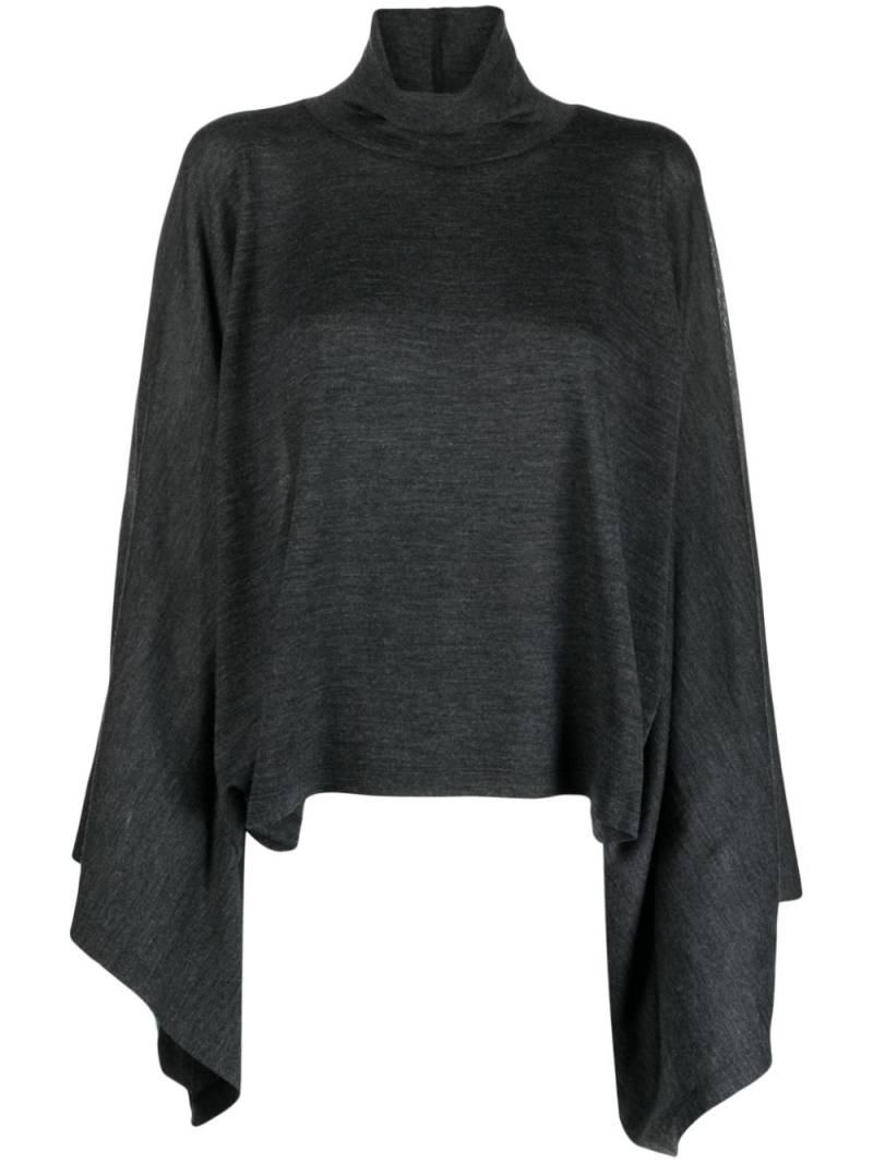 GIA STUDIOS mock-neck wool jumper - Grey von GIA STUDIOS