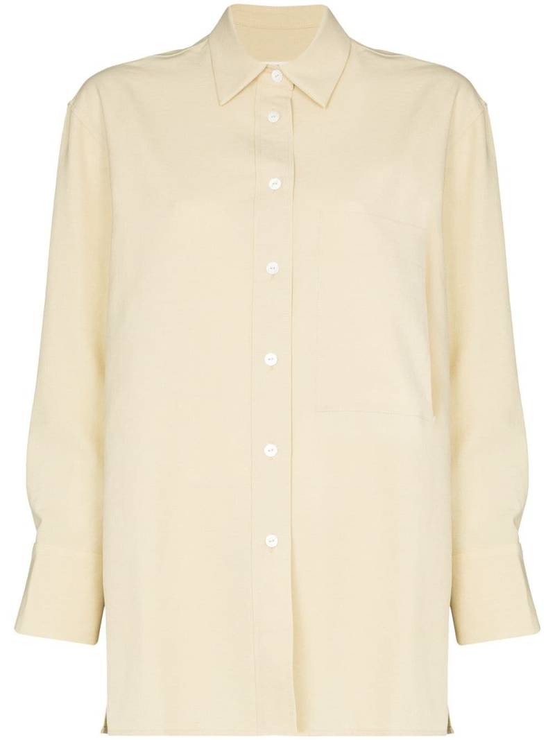 GIA STUDIOS patch-pocket oversized shirt - Yellow von GIA STUDIOS