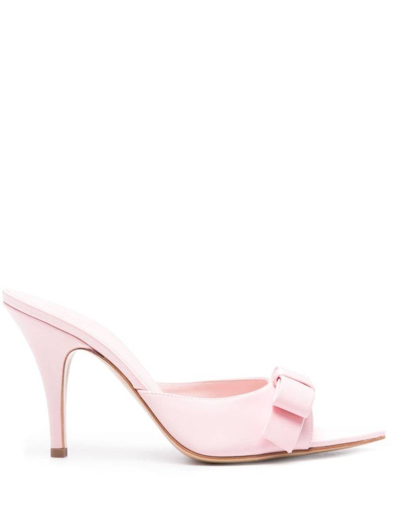 GIABORGHINI Honorine 85mm satin mules - Pink von GIABORGHINI