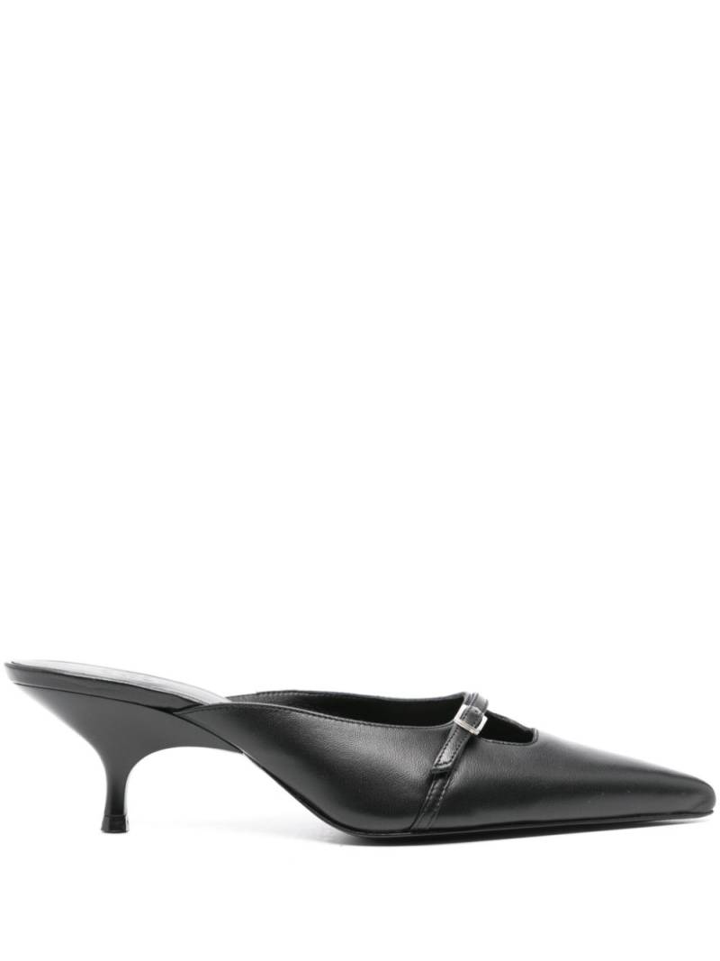 GIABORGHINI Margot 50mm mules - Black von GIABORGHINI