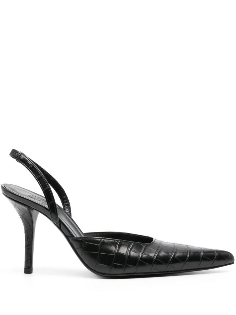 GIABORGHINI Octavie 85mm mules - Black von GIABORGHINI