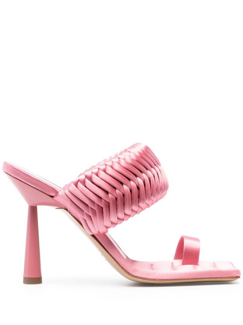 GIABORGHINI Rosie 110mm satin mules - Pink von GIABORGHINI