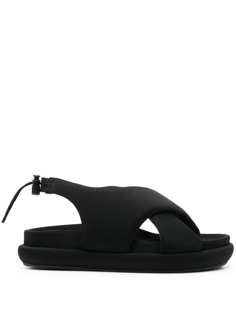 GIABORGHINI padded-design chunky sandals - Black von GIABORGHINI