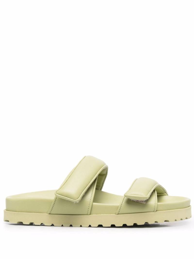 GIABORGHINI x Pernille Teisbaek double-strap slides - Green von GIABORGHINI