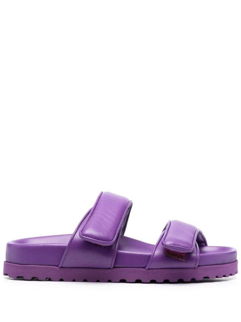 GIABORGHINI x Pernille Teisbaek double-strap slides - Purple von GIABORGHINI