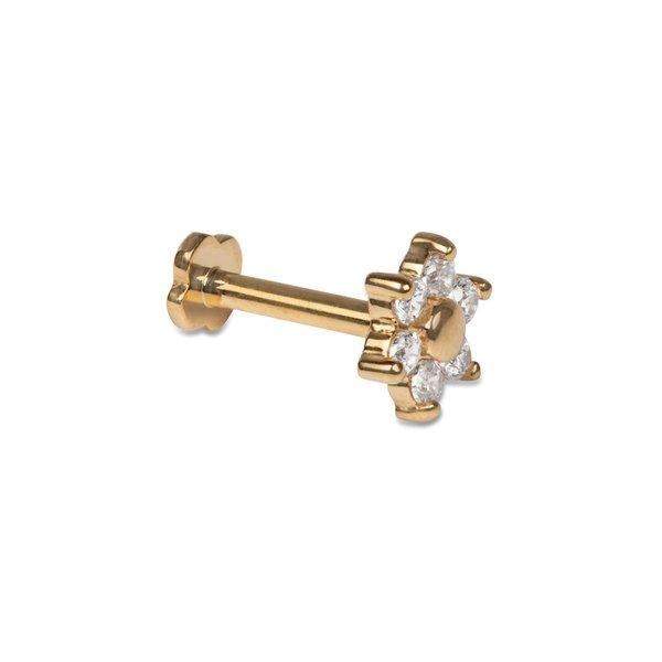 GIAHI - Ohrenpiercing, 6mm, Gelbgold von GIAHI