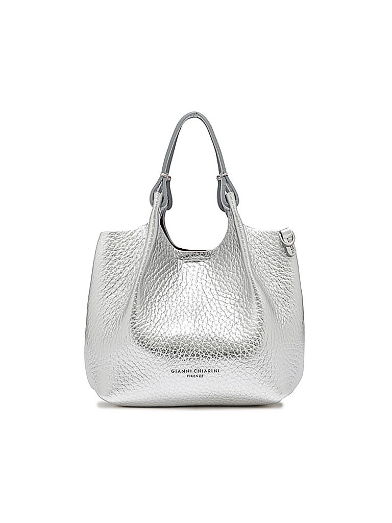 GIANNI CHIARINI Ledertasche - Hobo Bag DUA Small silber von GIANNI CHIARINI