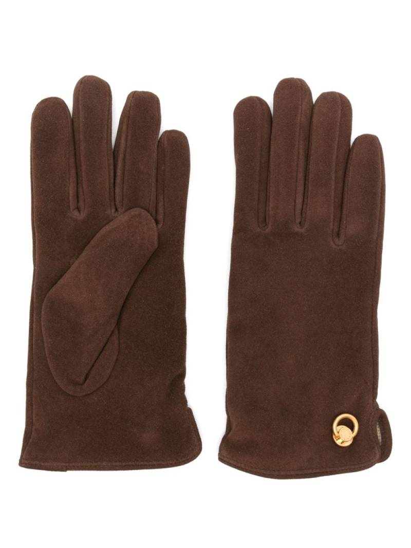 GIANNI CHIARINI suede gloves - Brown von GIANNI CHIARINI