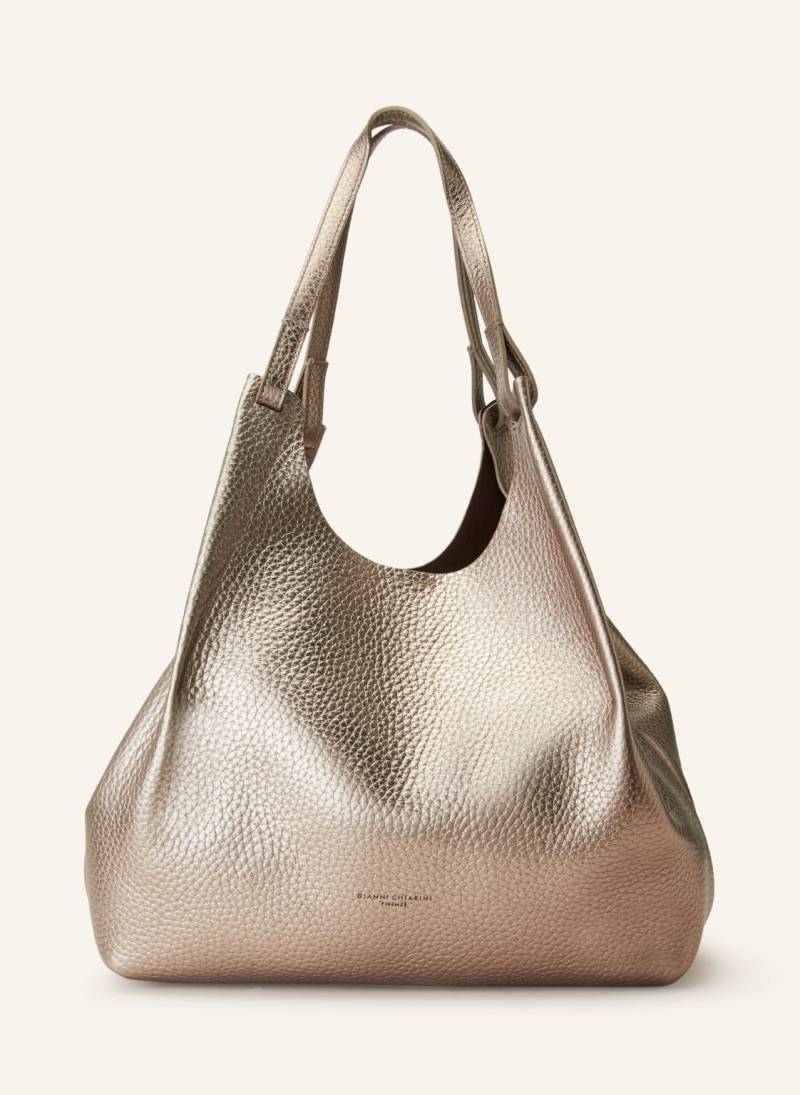 Gianni Chiarini Shopper Dua Xl Mit Pouch silber von GIANNI CHIARINI