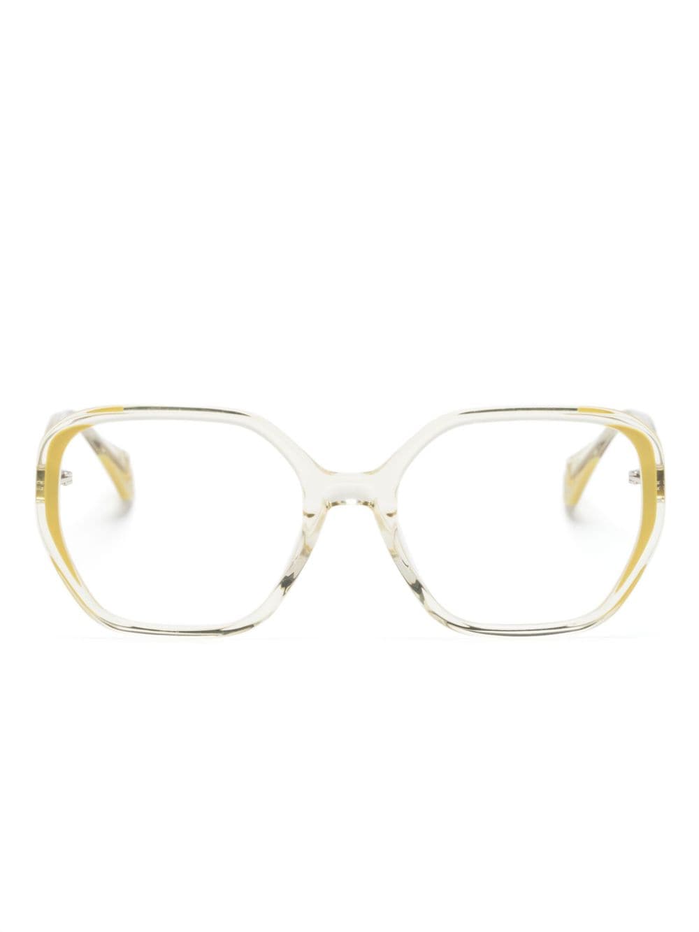 GIGI STUDIOS Acid oversize-frame glasses - Yellow von GIGI STUDIOS