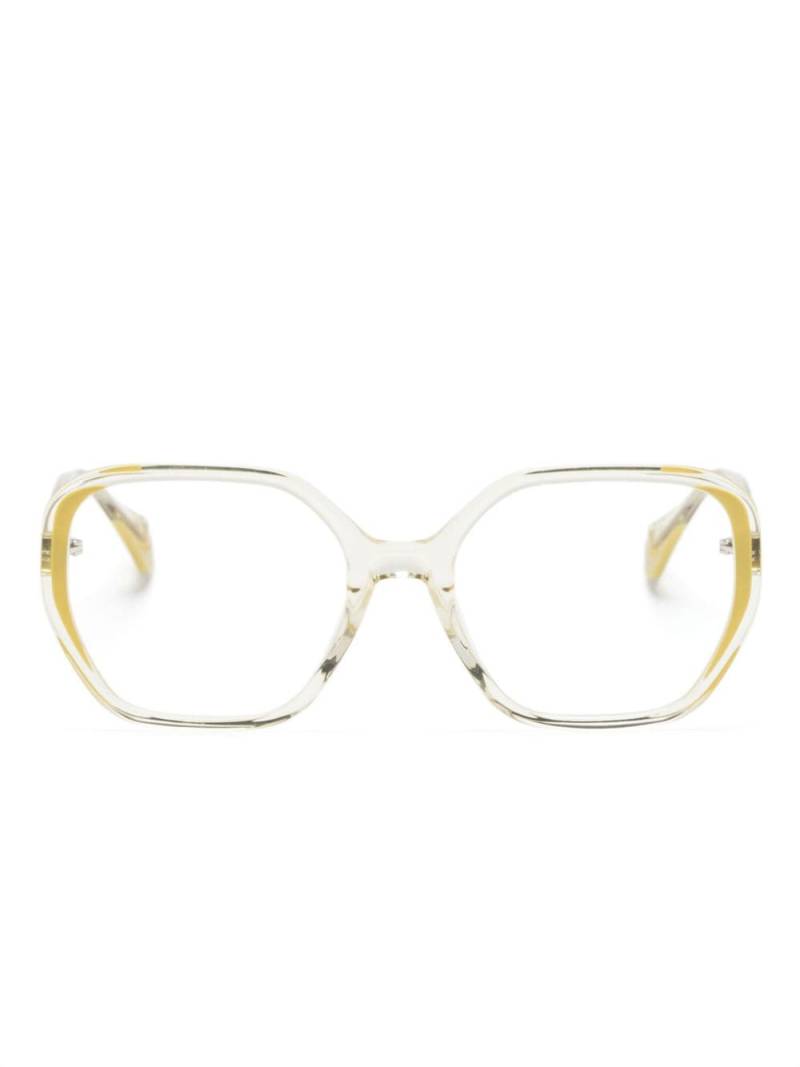 GIGI STUDIOS Acid oversize-frame glasses - Yellow von GIGI STUDIOS