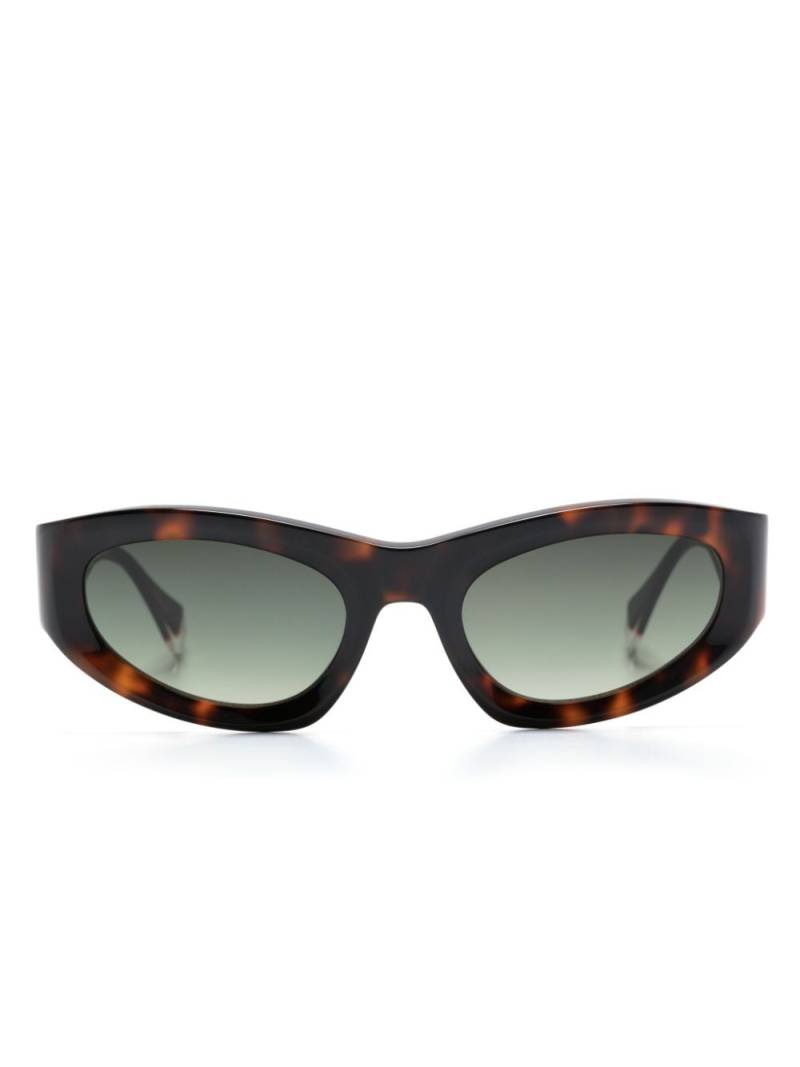 GIGI STUDIOS Aurora oval-frame sunglasses - Brown von GIGI STUDIOS