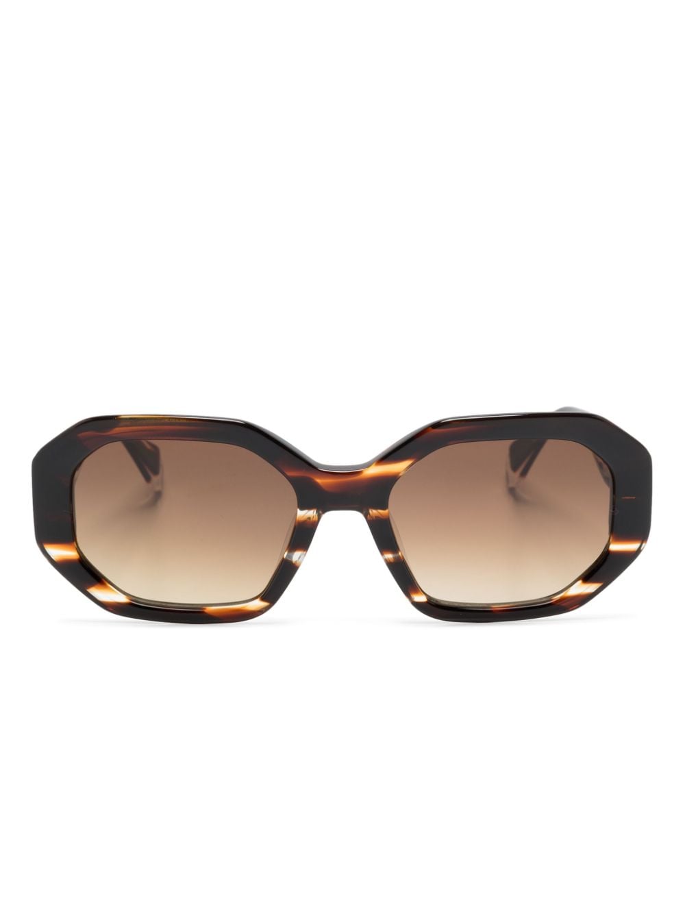 GIGI STUDIOS Citrus octagonal-frame sunglasses - Brown von GIGI STUDIOS