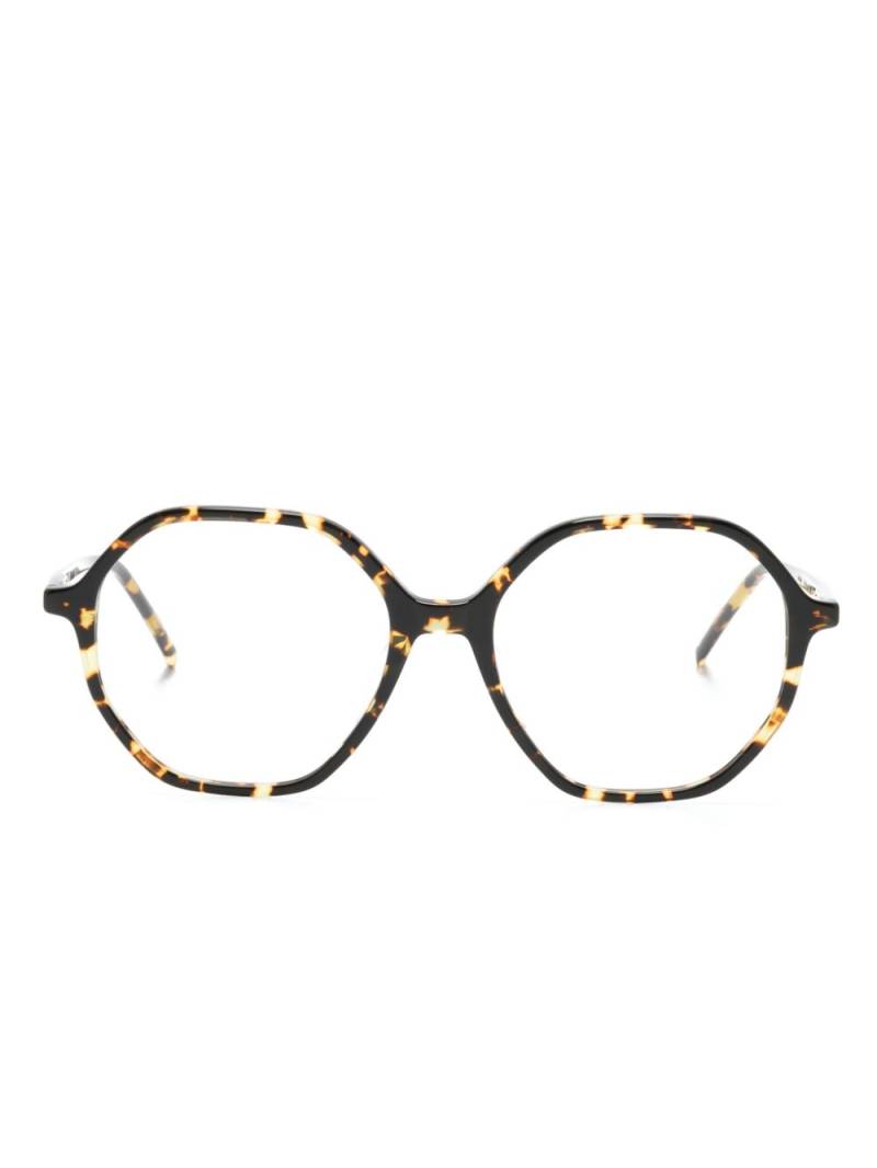 GIGI STUDIOS Livia geometric-frame glasses - Brown von GIGI STUDIOS