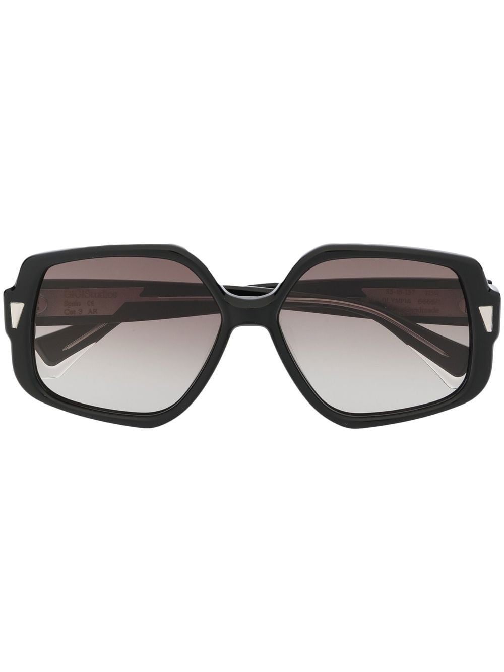 GIGI STUDIOS Olympia oversize-frame sunglasses - Black von GIGI STUDIOS