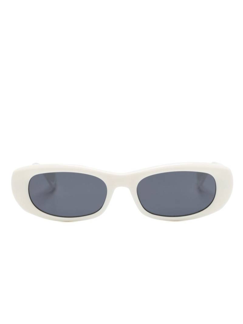 GIGI STUDIOS Piper oval-frame sunglasses - White von GIGI STUDIOS