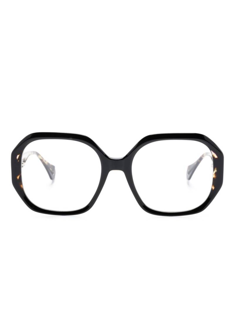 GIGI STUDIOS Sylvie geometric-frame glasses - Brown von GIGI STUDIOS