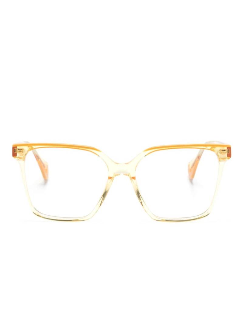 GIGI STUDIOS Tender butterfly-frame glasses - Yellow von GIGI STUDIOS