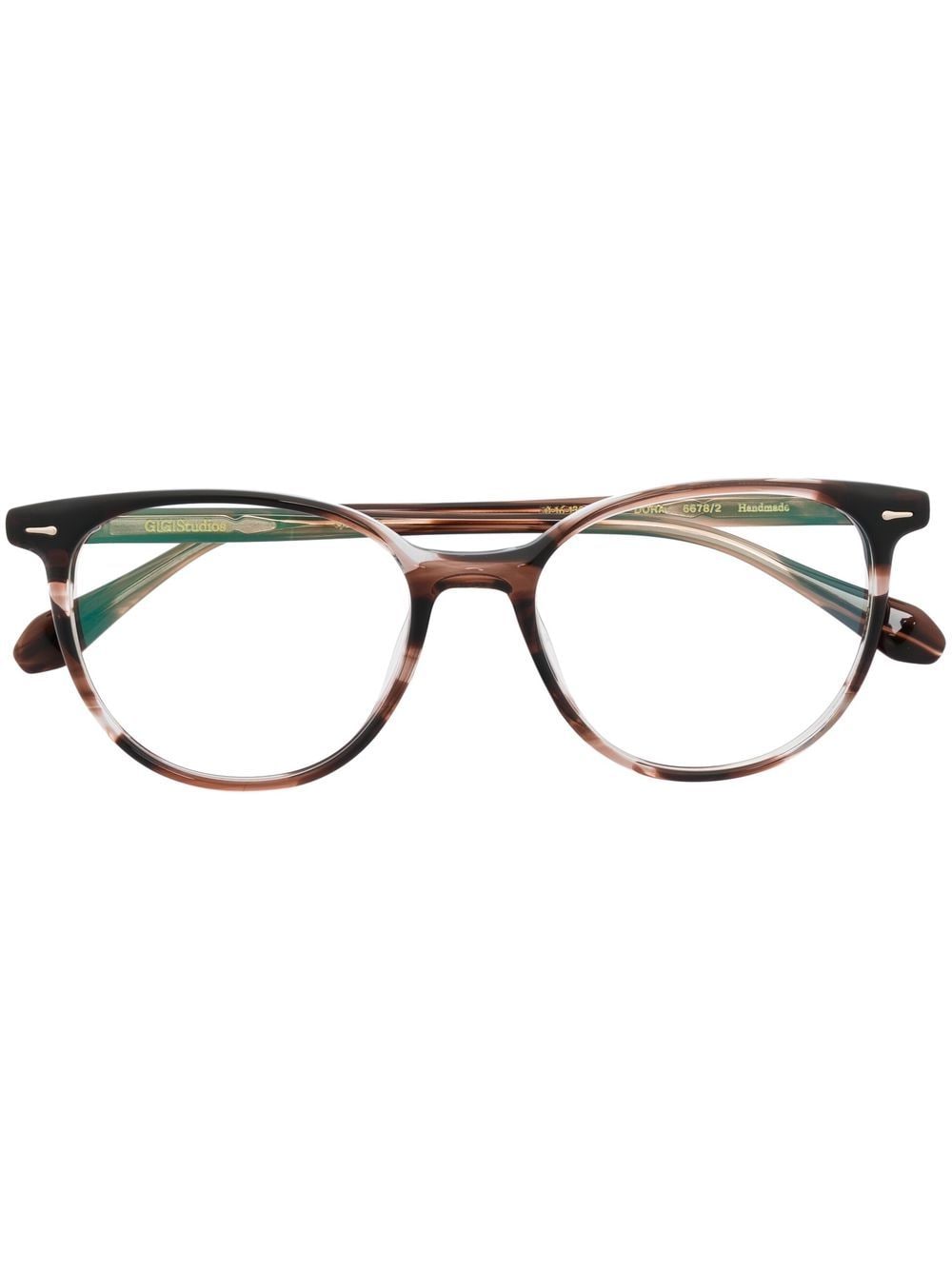 GIGI STUDIOS round-frame tortoiseshell-effect glasses - Brown von GIGI STUDIOS